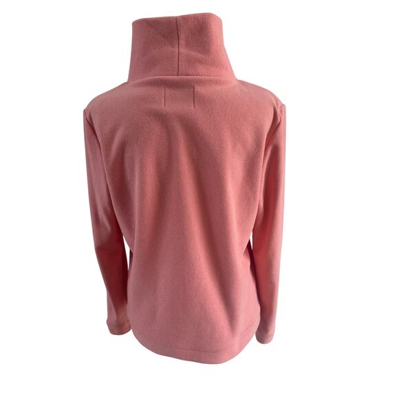 Dudley Stephens Coral Fleece Turtle Neck Long Sleeve Pull Over medium pink - Picture 2 of 9
